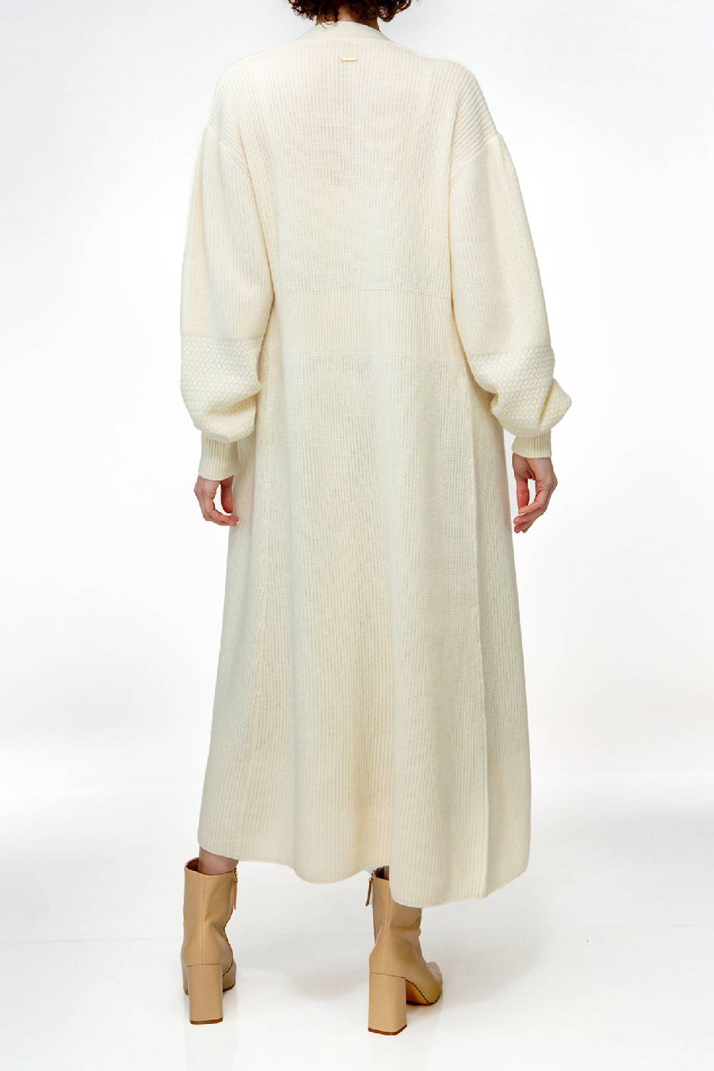 IVI GmbH SOLID KNIT Kleid im Struktur-Mix weiß Zeitbegrenzte Promotion