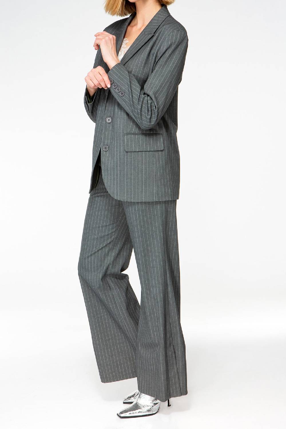 IVI GmbH PINSTRIPE Klassischer Blazer graphit Im Verkauf