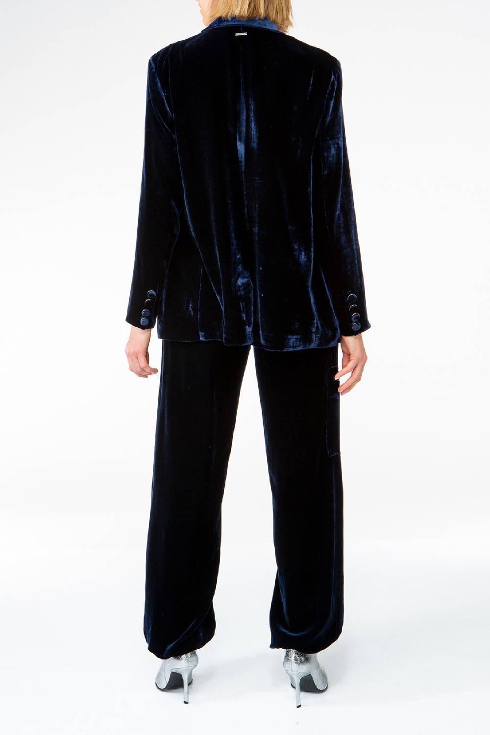 IVI GmbH VELVET Blazer aus Seidensamt navy 50% Rabatt für begrenzte Zeit