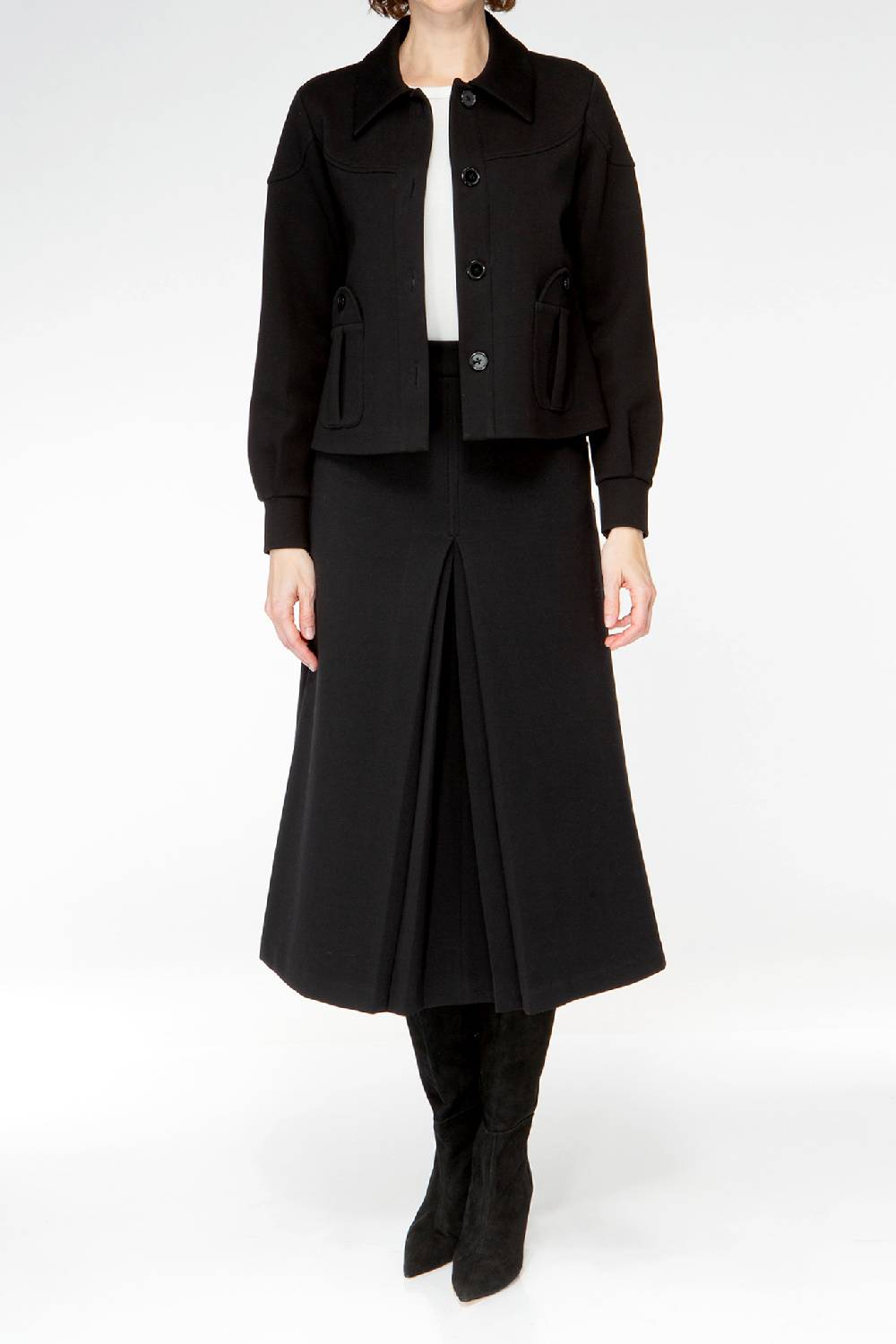 IVI GmbH SOLID JERSEY Kurze Jacke im Boxy Fit schwarz Rabatte dieses Monats