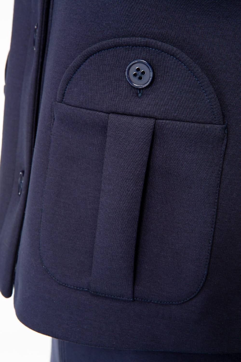 IVI GmbH SOLID JERSEY Kurze Jacke im Boxy Fit navy 2025