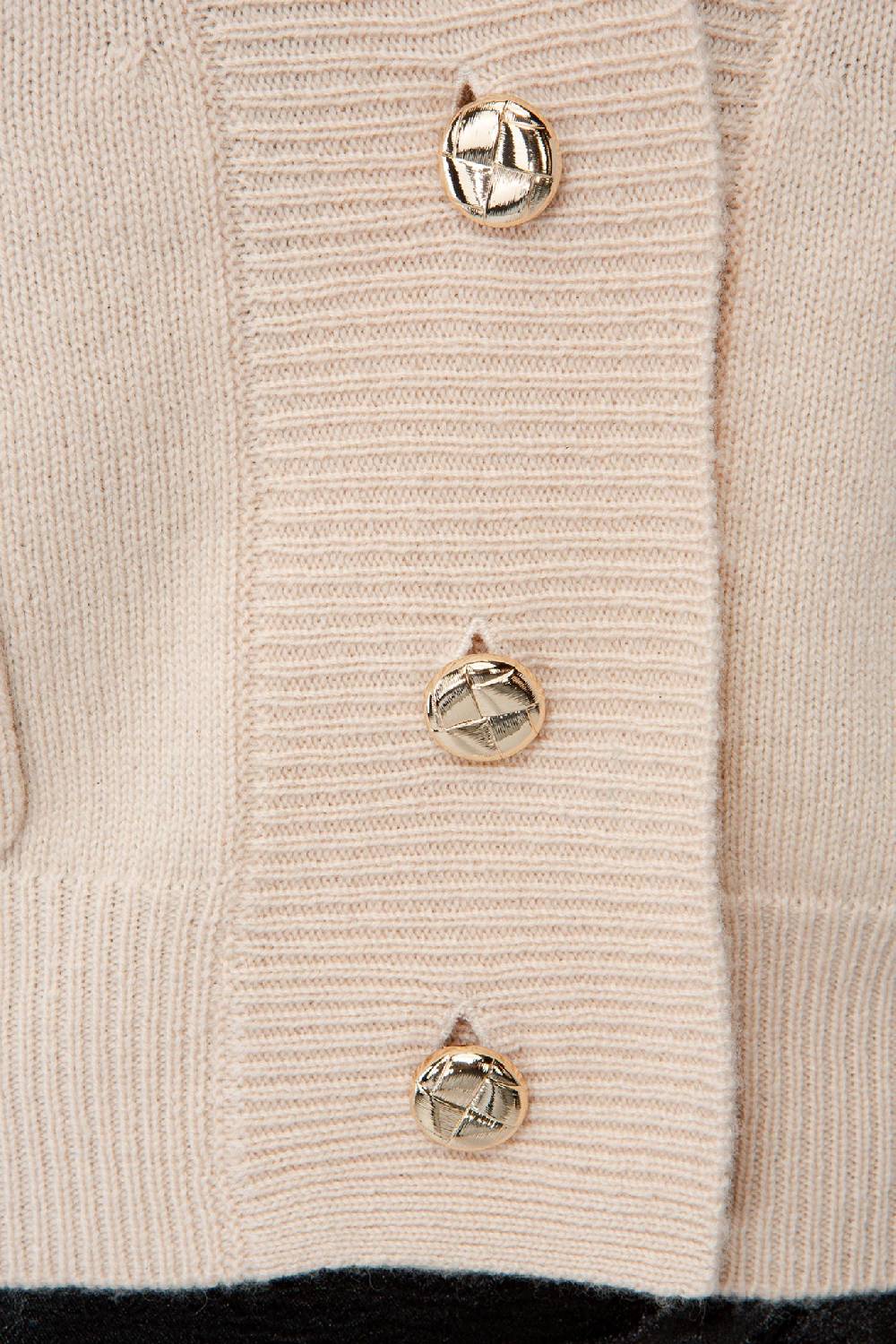 IVI GmbH SOLID KNIT Cardigan mit aufgesetzten Taschen sand Black Friday