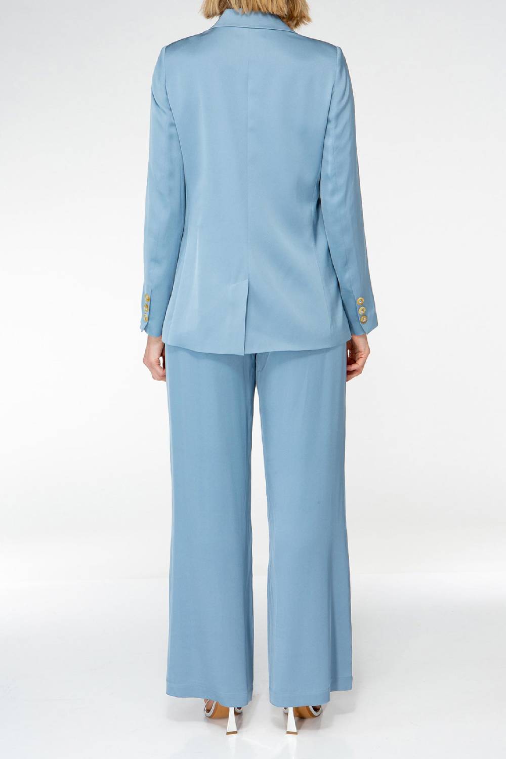 IVI GmbH SOLID SILK Seidenblazer hellblau Räumungsverkauf