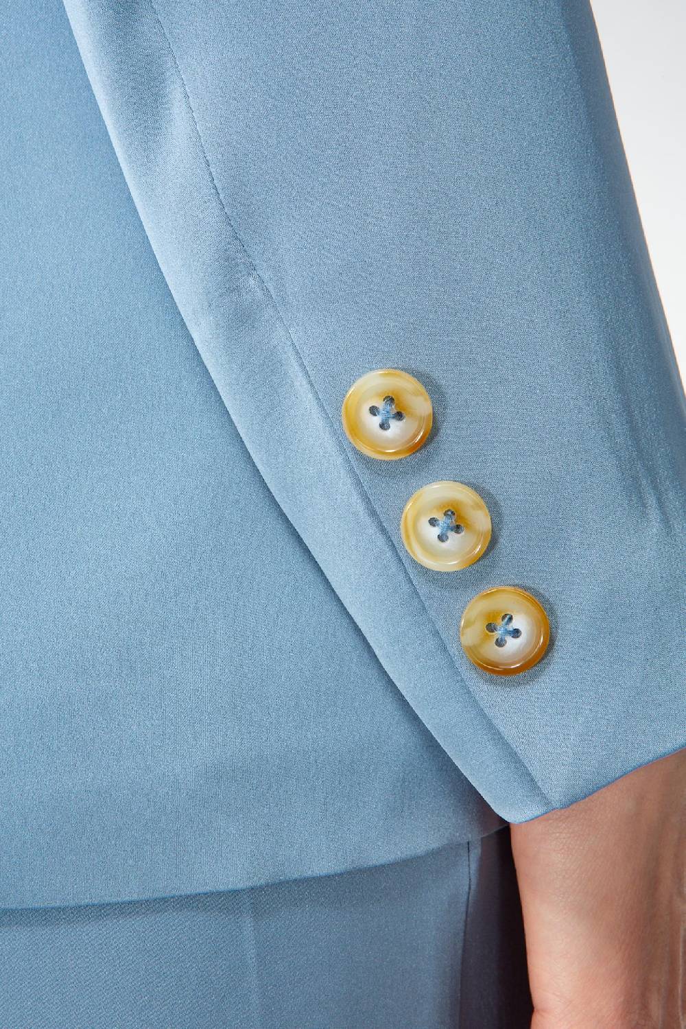 IVI GmbH SOLID SILK Seidenblazer hellblau Räumungsverkauf