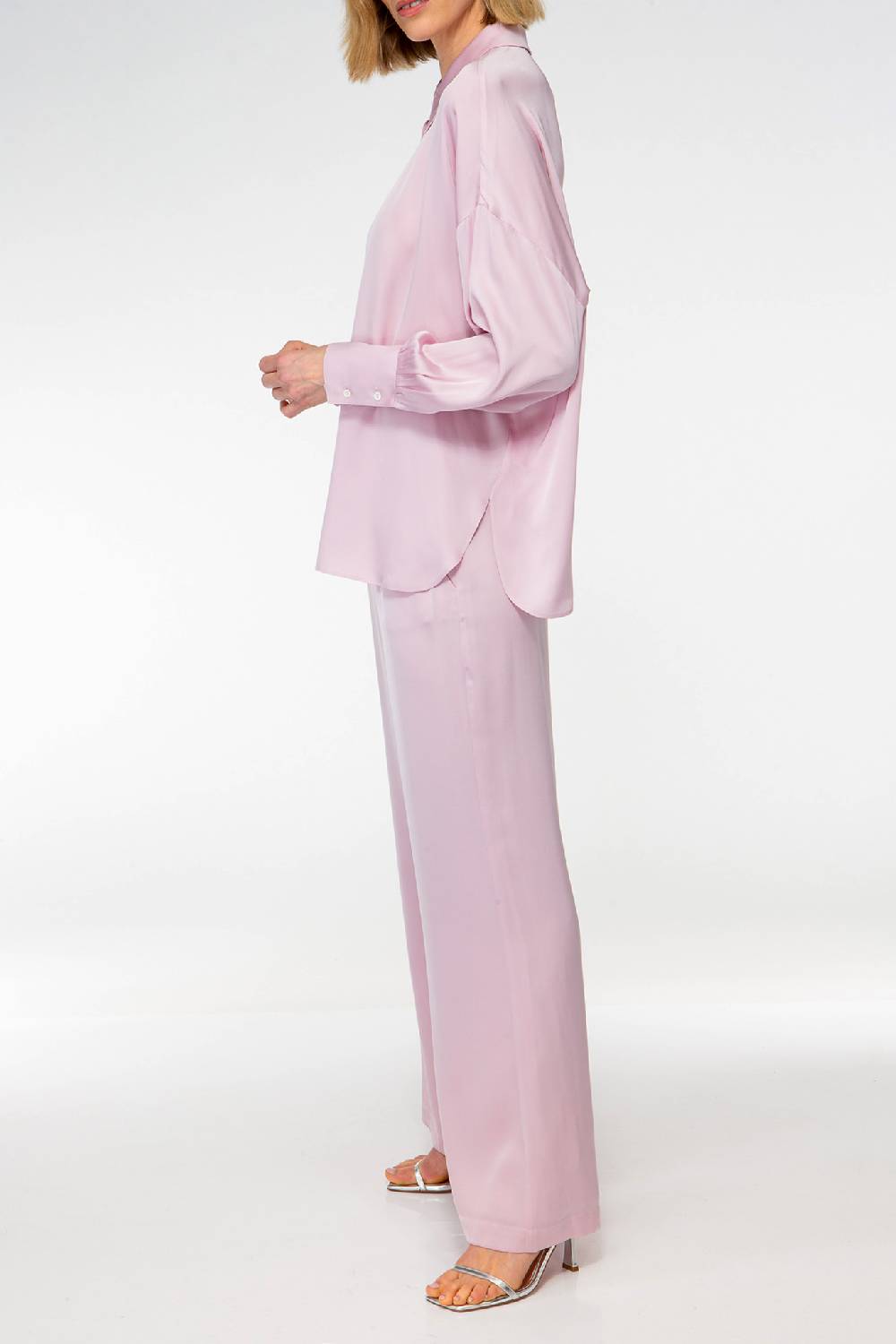 IVI GmbH SOLID SILK Tunika im Hemdblusen-Look bright rose Nur noch ein Tag übrig