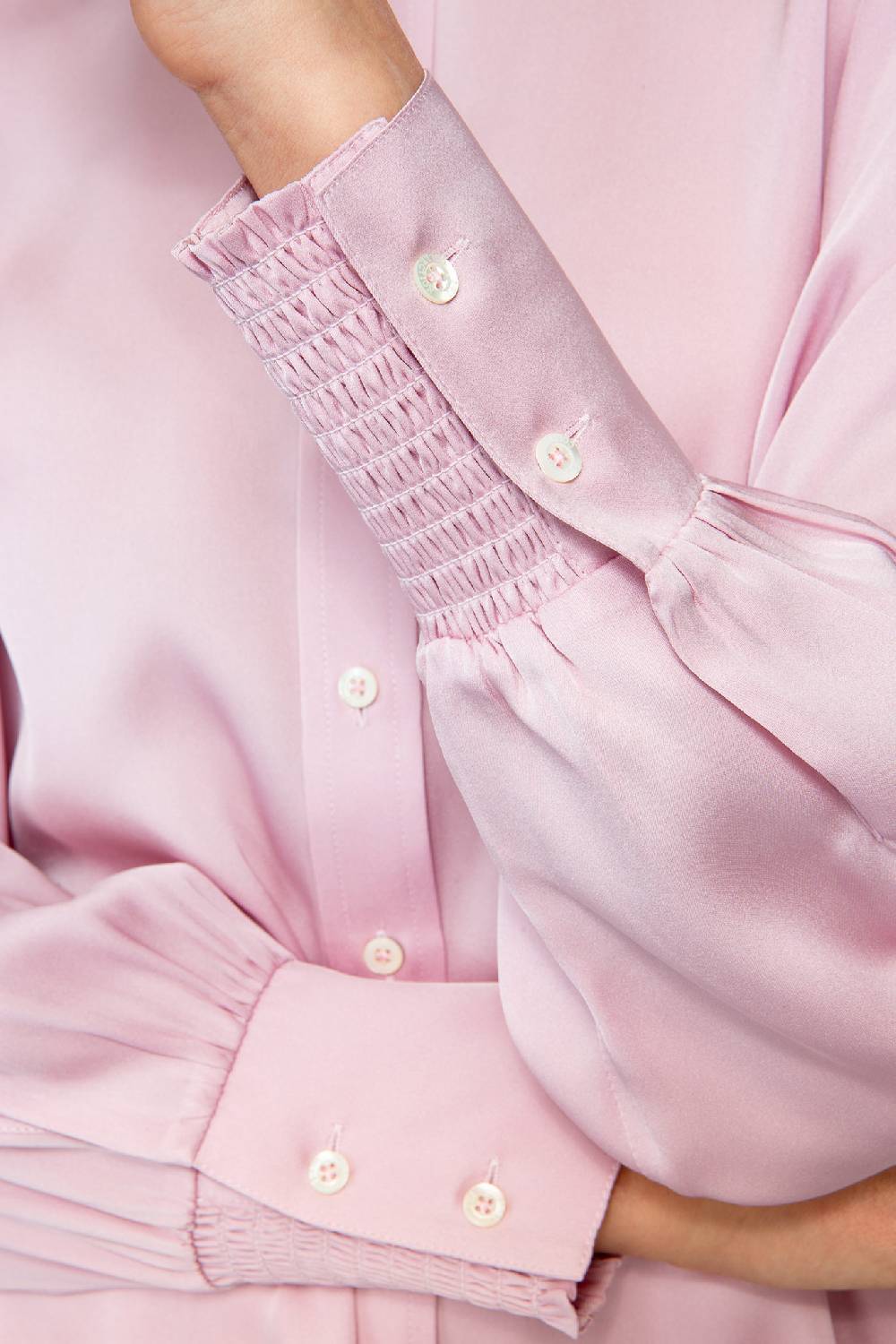 IVI GmbH SOLID SILK Tunika im Hemdblusen-Look bright rose Nur noch ein Tag übrig