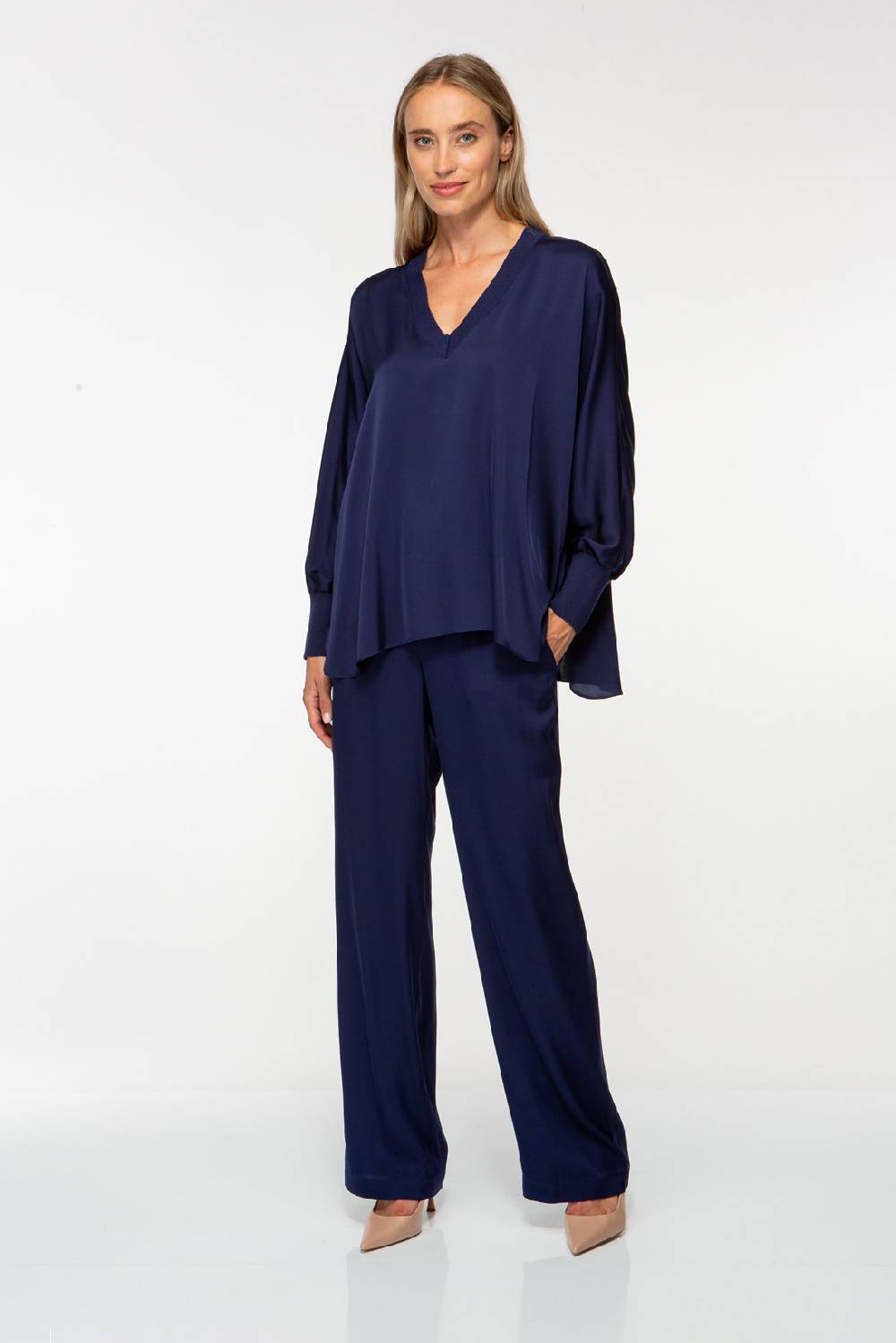 IVI GmbH SOLID SILK Tunika navy Schlussverkauf