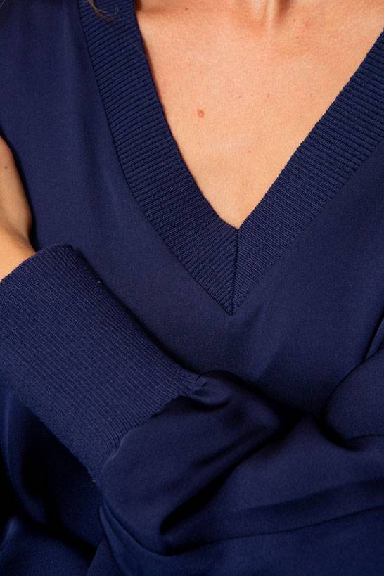 IVI GmbH SOLID SILK Tunika navy Schlussverkauf
