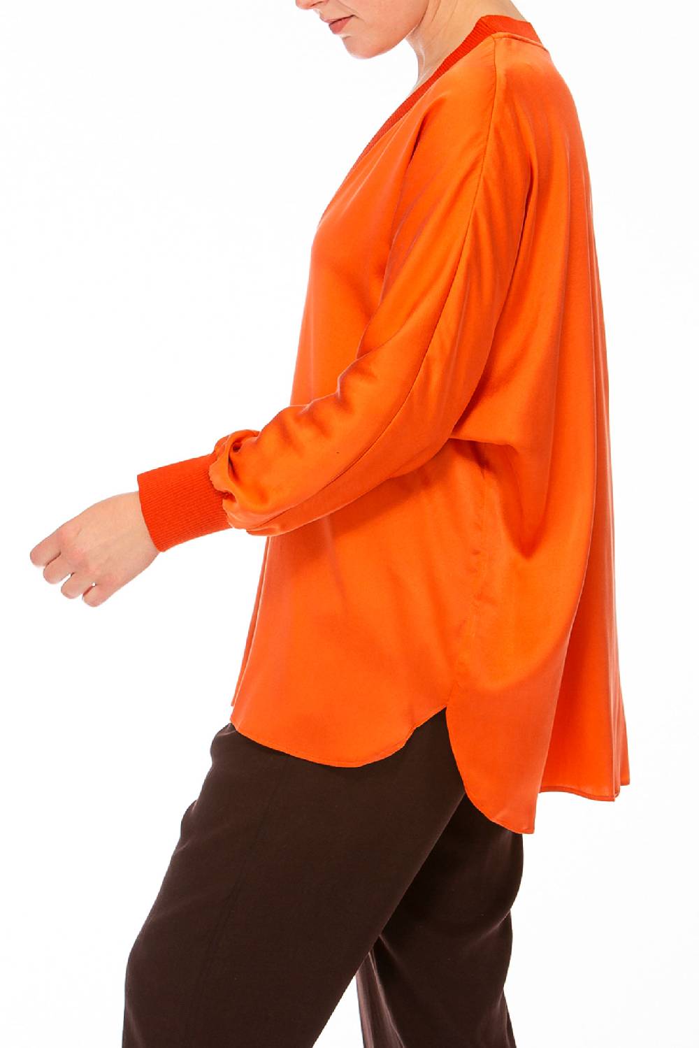 IVI GmbH SOLID SILK Tunika schwarz Fabrikverkauf