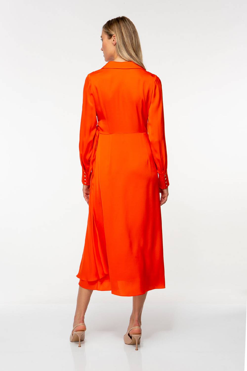 IVI GmbH SOLID SILK Midi Wickelkleid grenadine Begrenzte Freigabe