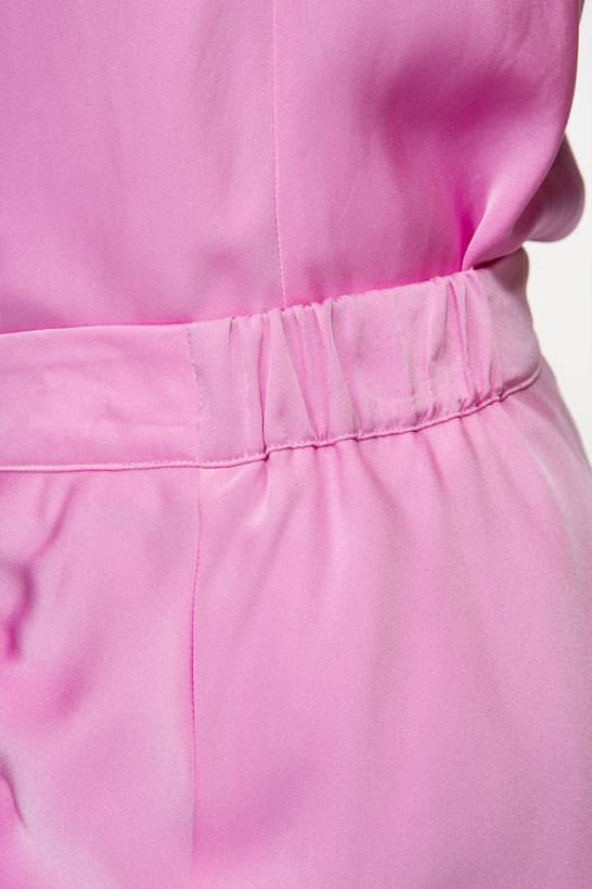 IVI GmbH SOLID SILK Seidenrock mit Raffung pink orchid Nur noch ein Tag übrig
