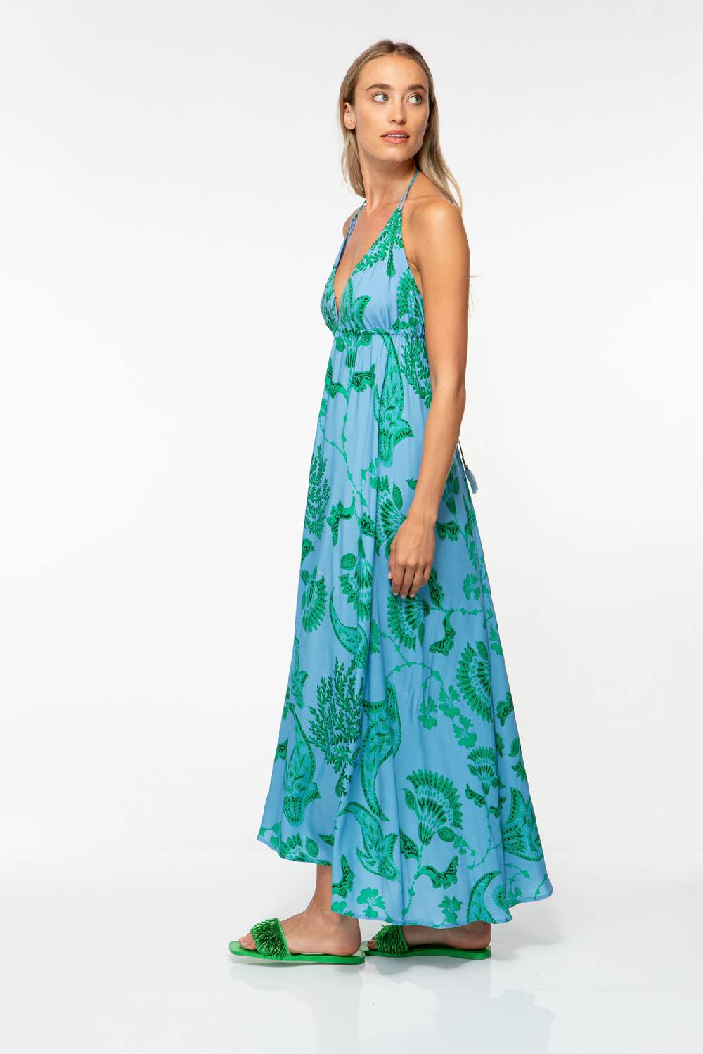 IVI GmbH CORAL FLOWER Maxikleid mit Print ocean Limitierter Zeitrabatt