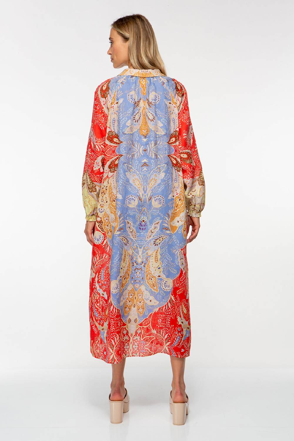 IVI GmbH AMBER Leinenkleid multicolor Sonderangebot