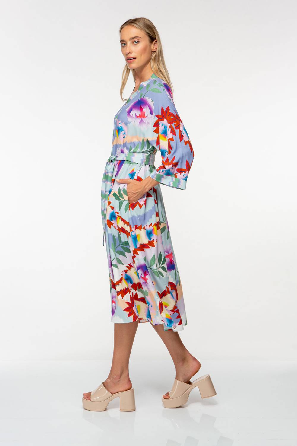 IVI GmbH PIXEL PAISLEY Kaftankleid lavendel Rabatt