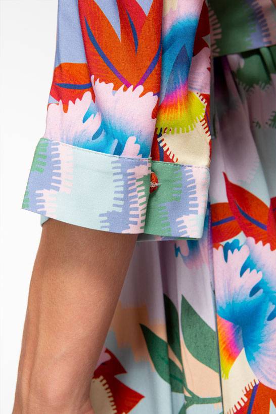 IVI GmbH PIXEL PAISLEY Kaftankleid lavendel Rabatt