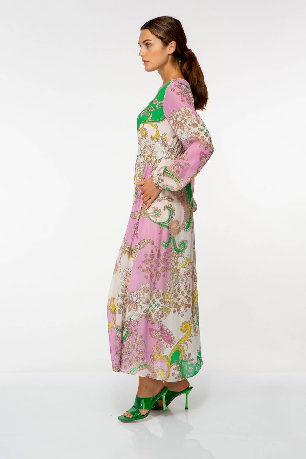 IVI GmbH PAISLEY Chiffon Kleid multicolor Versandkostenfrei