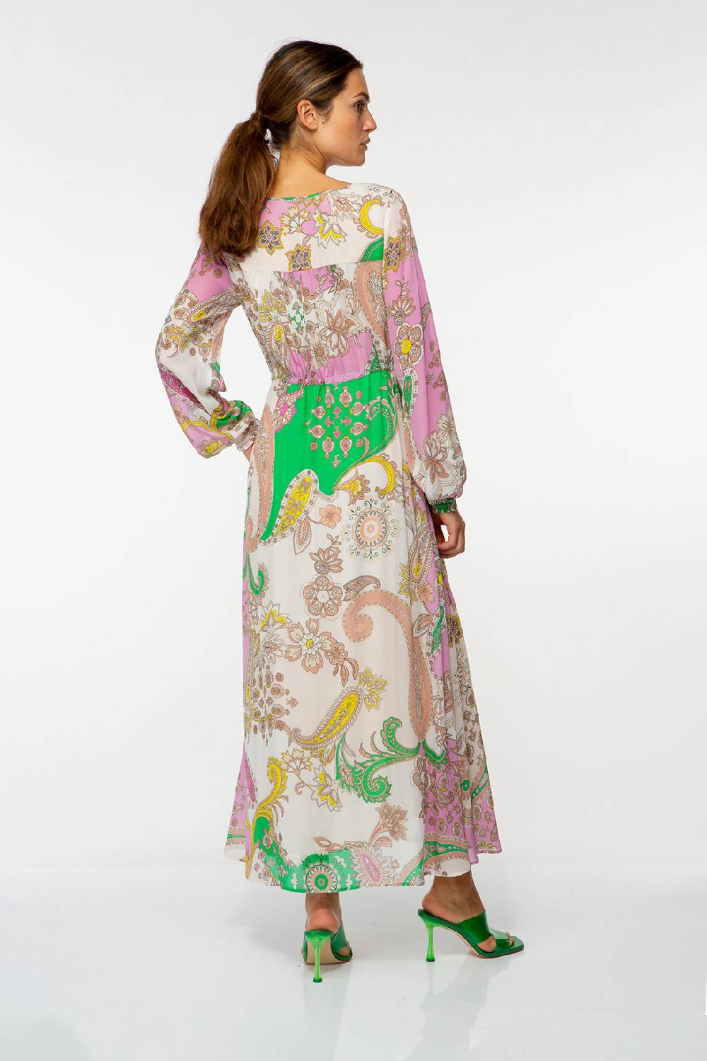 IVI GmbH PAISLEY Chiffon Kleid multicolor Versandkostenfrei