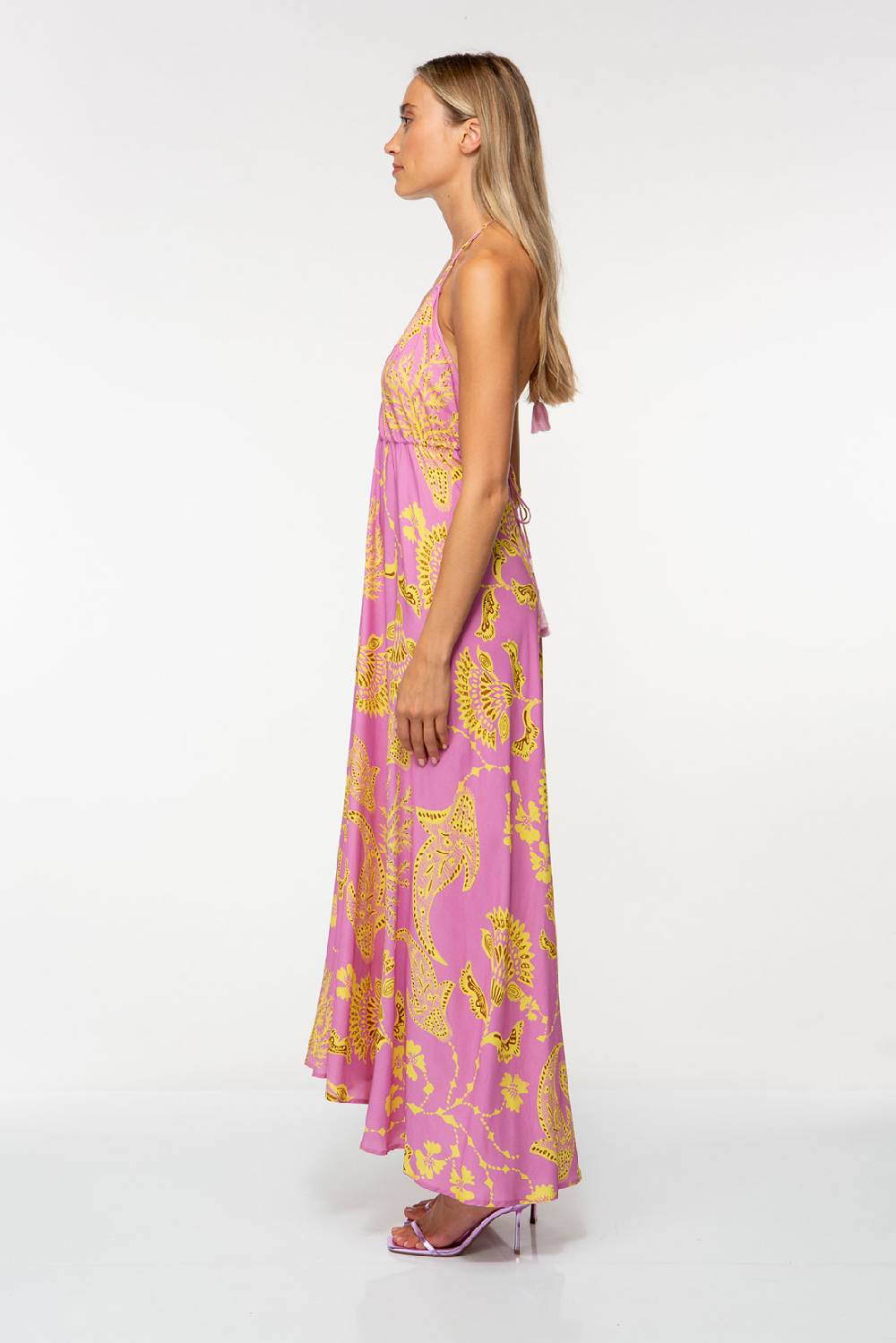 IVI GmbH CORAL FLOWER Maxikleid mit Print pink Großer Ausverkauf