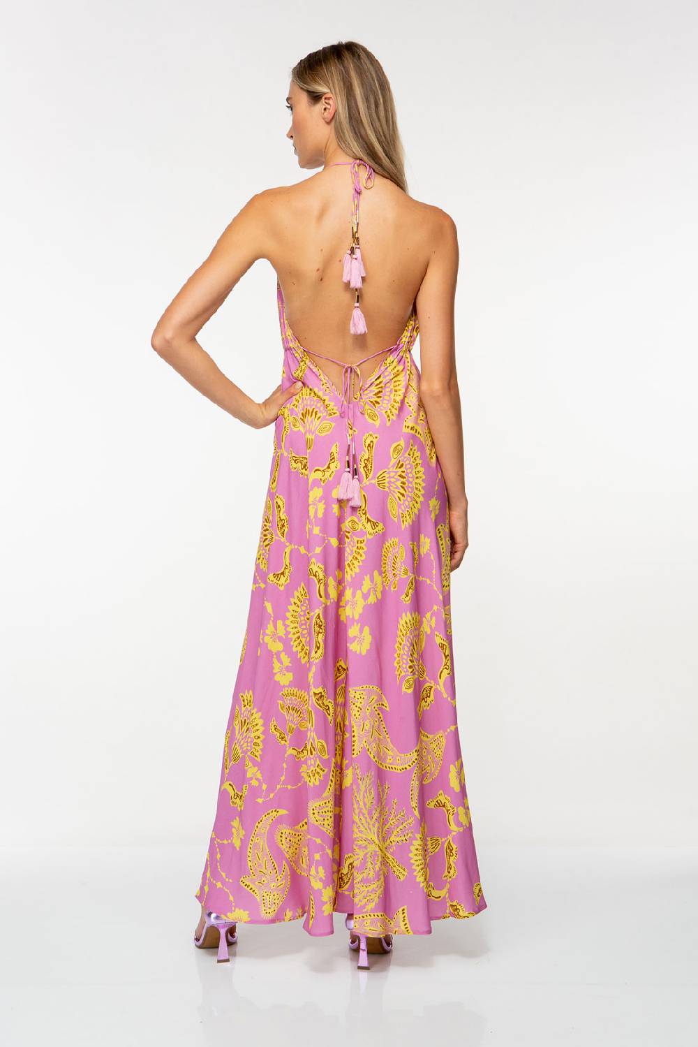 IVI GmbH CORAL FLOWER Maxikleid mit Print pink Großer Ausverkauf