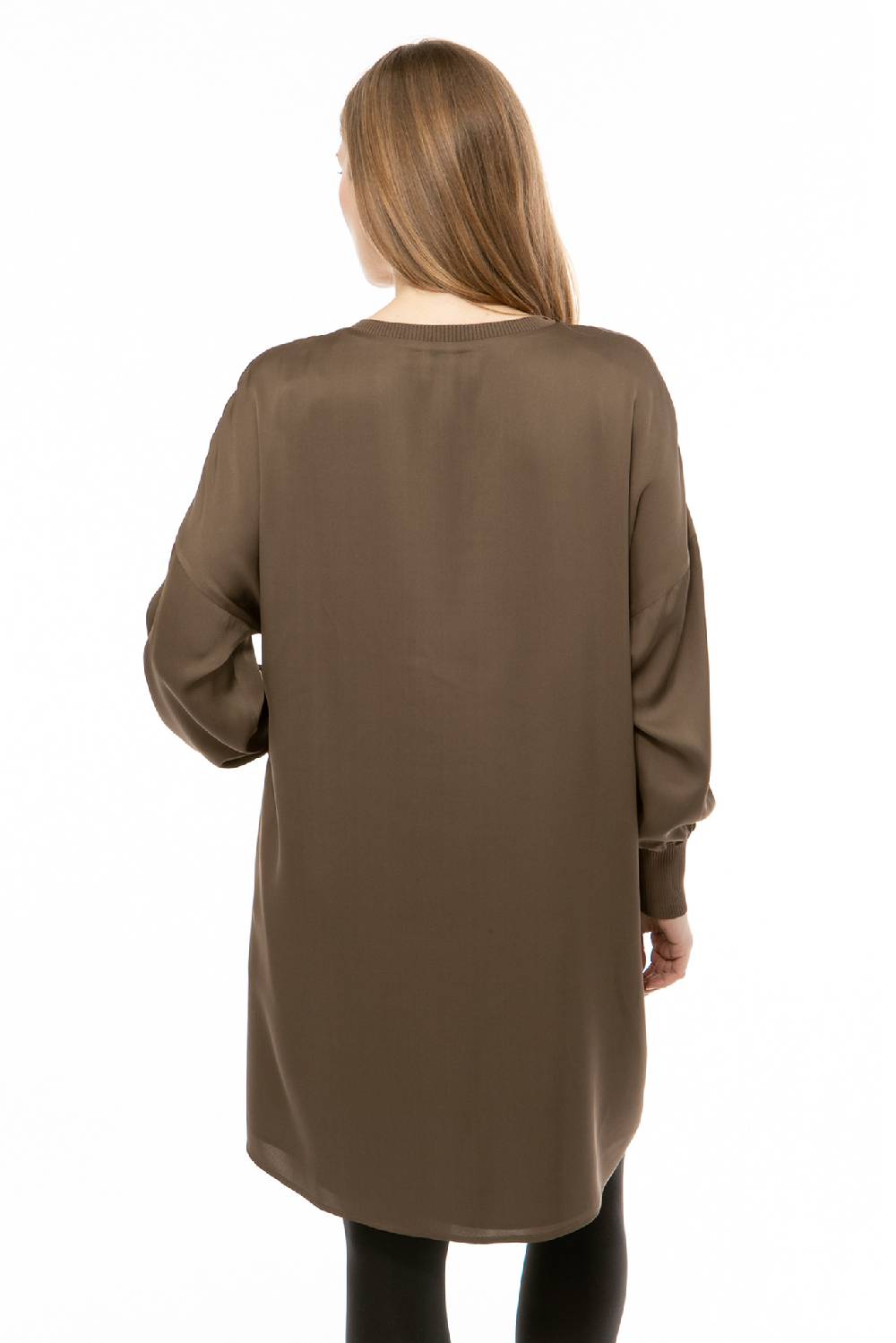 IVI GmbH SOLID SILK Tunika-Kleid olive Online Shopping