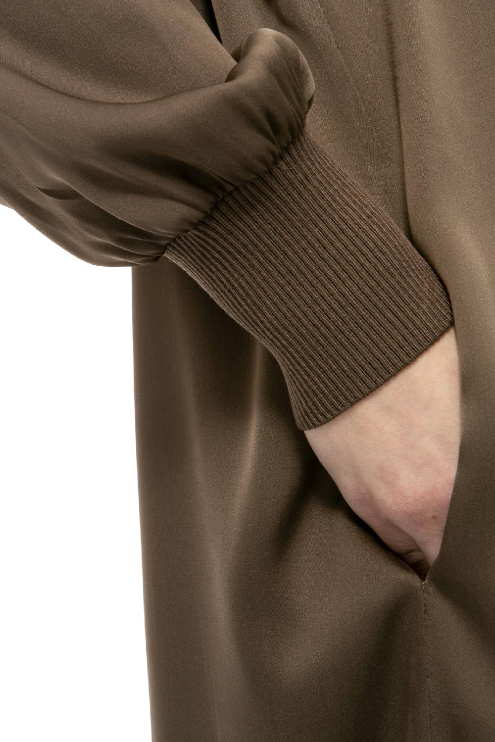 IVI GmbH SOLID SILK Tunika-Kleid olive Online Shopping