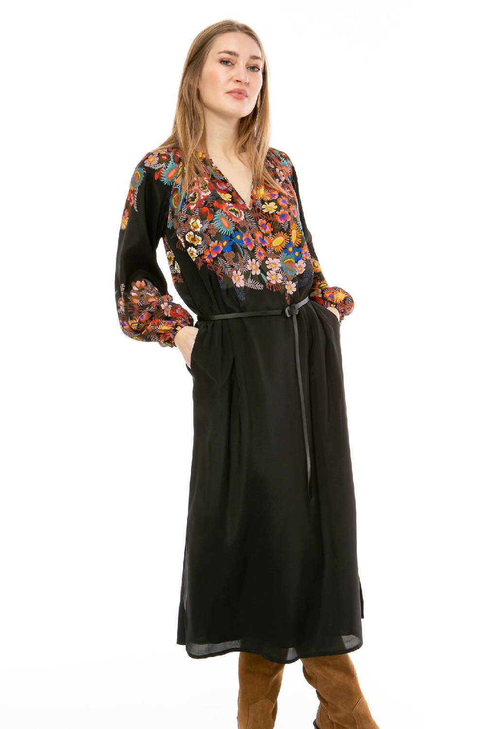 IVI GmbH FLOWER BALL Kleid schwarz Online Outlet