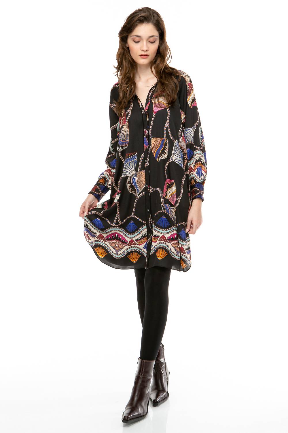 IVI GmbH LOTUS BLOSSOM Seidenkleid schwarz Exklusive Angebote