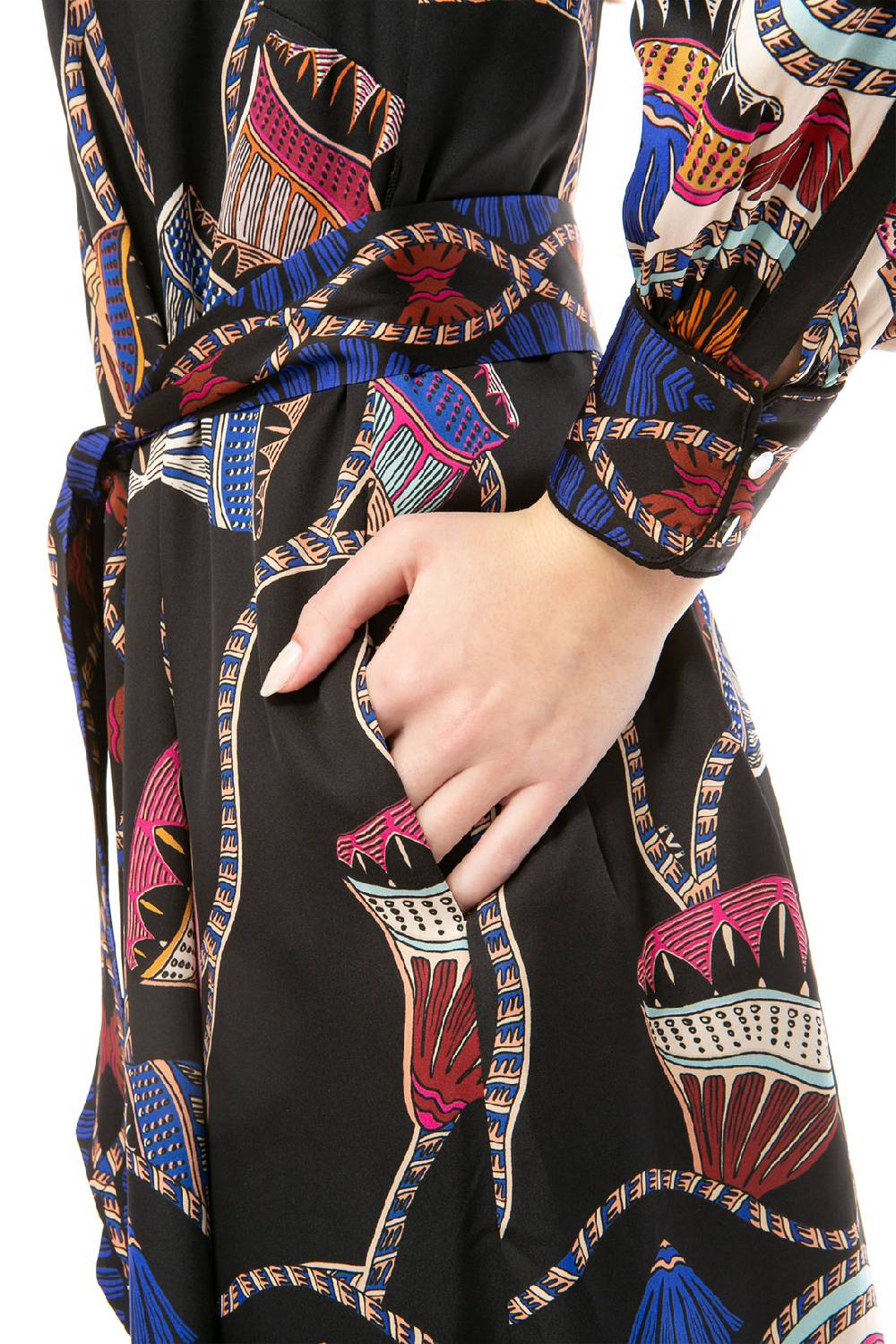 IVI GmbH LOTUS BLOSSOM Seidenkleid schwarz Exklusive Angebote