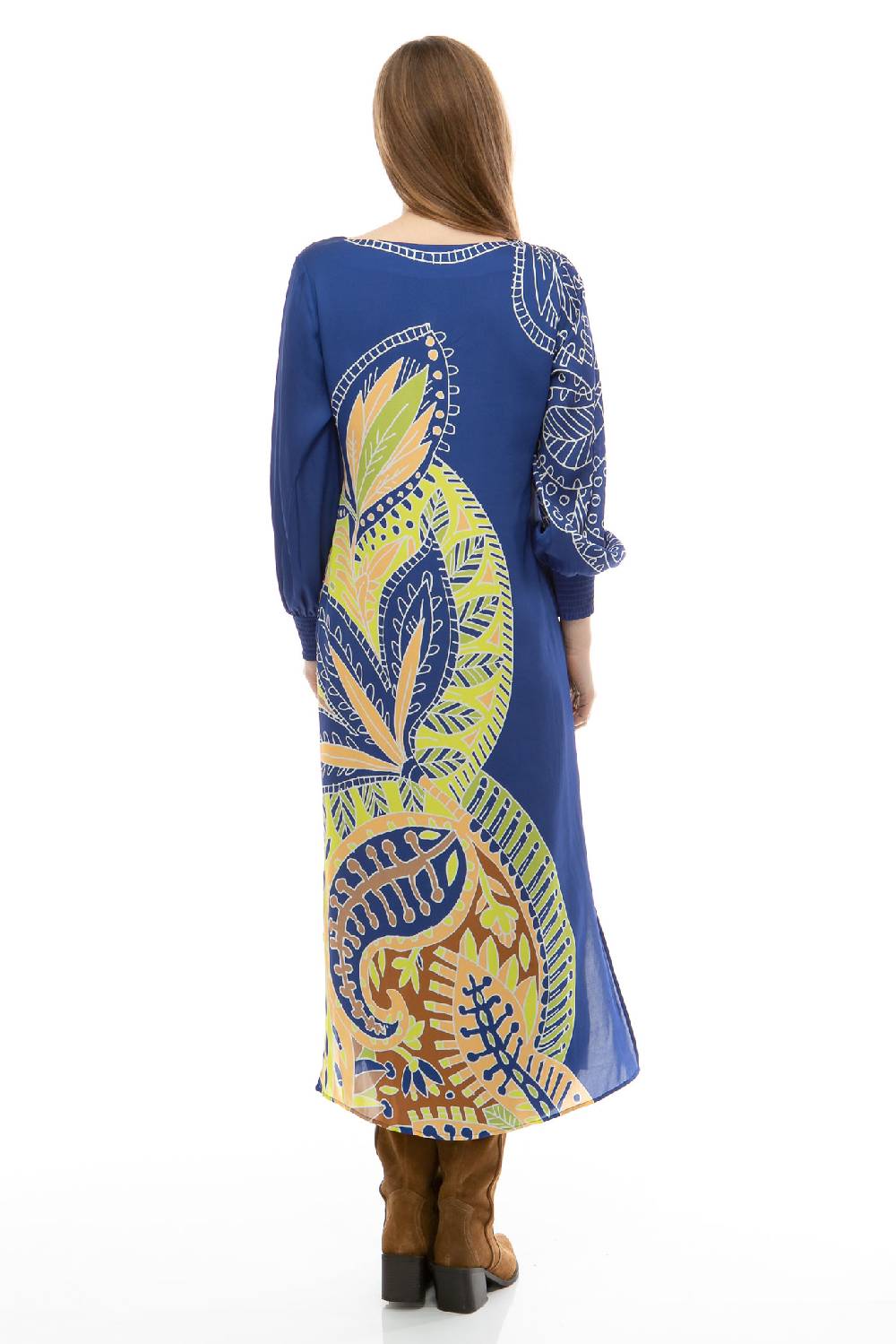 IVI GmbH PAISLEY Seidenkleid blau Bestseller