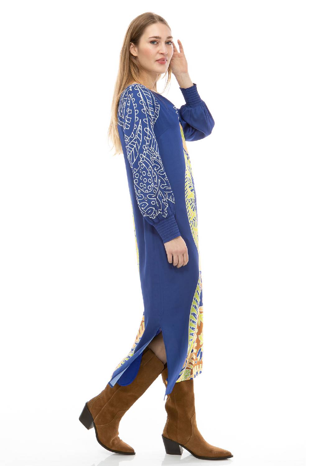 IVI GmbH PAISLEY Seidenkleid blau Bestseller