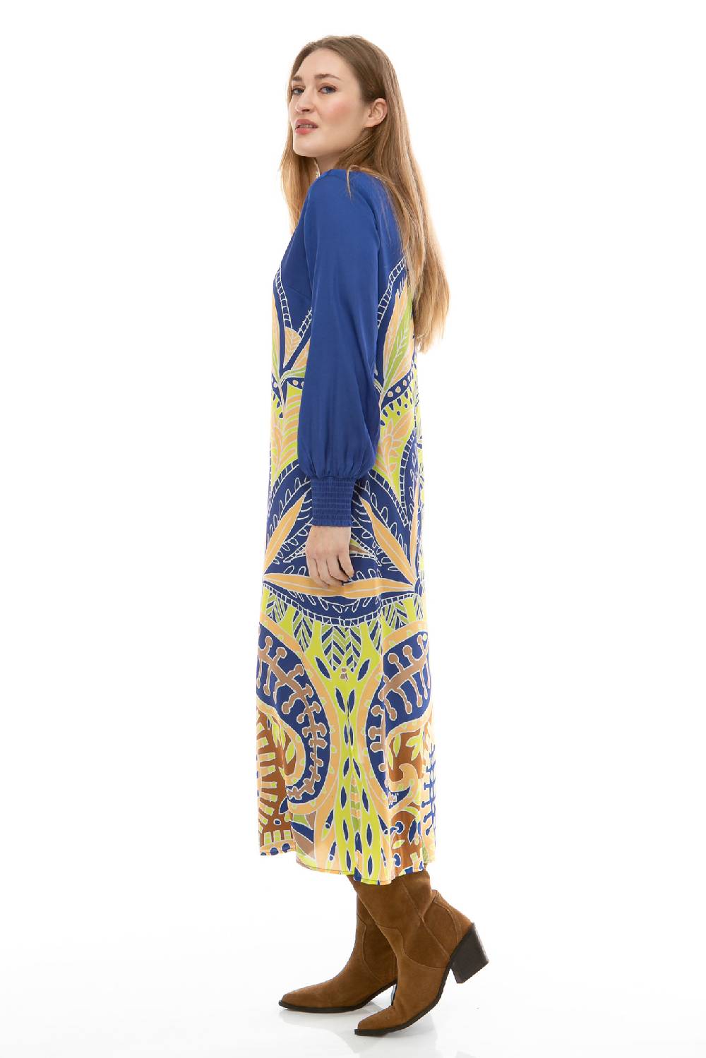IVI GmbH PAISLEY Seidenkleid blau Bestseller