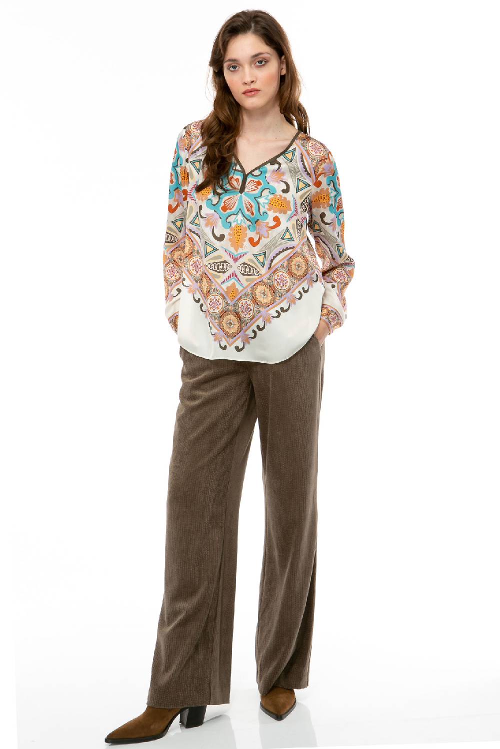IVI GmbH VINTAGE FLOWERS Bluse weiß Riesige Ersparnisse