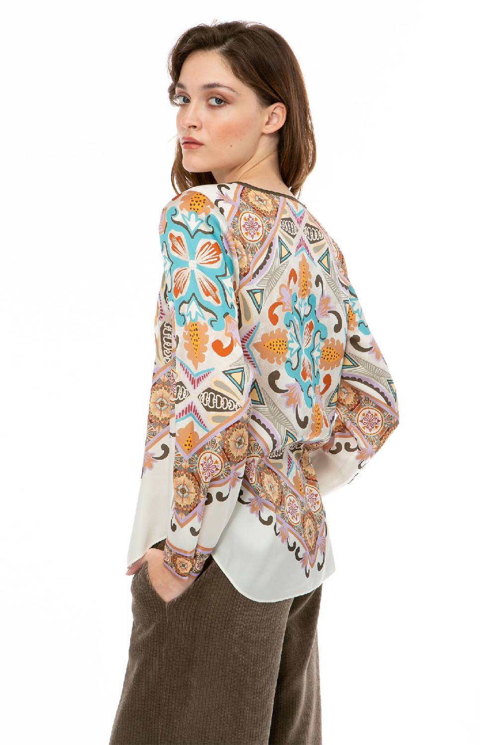 IVI GmbH VINTAGE FLOWERS Bluse weiß Riesige Ersparnisse