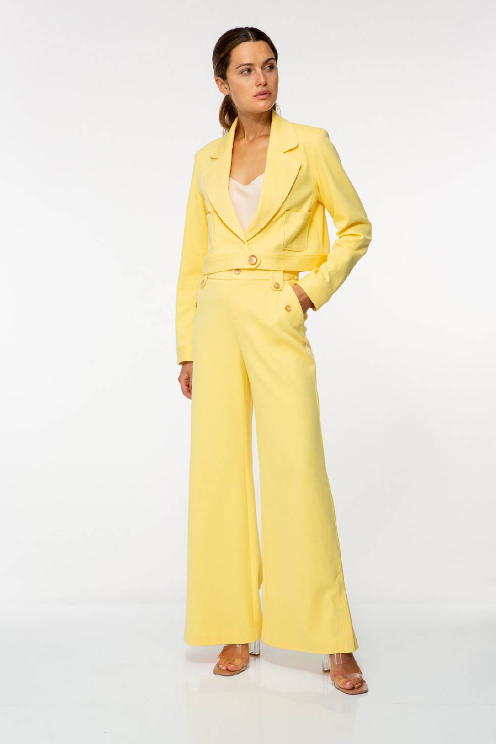 IVI GmbH SOLID JERSEY Verkürzter Blazer pastel sun Zeitbegrenzte Promotion