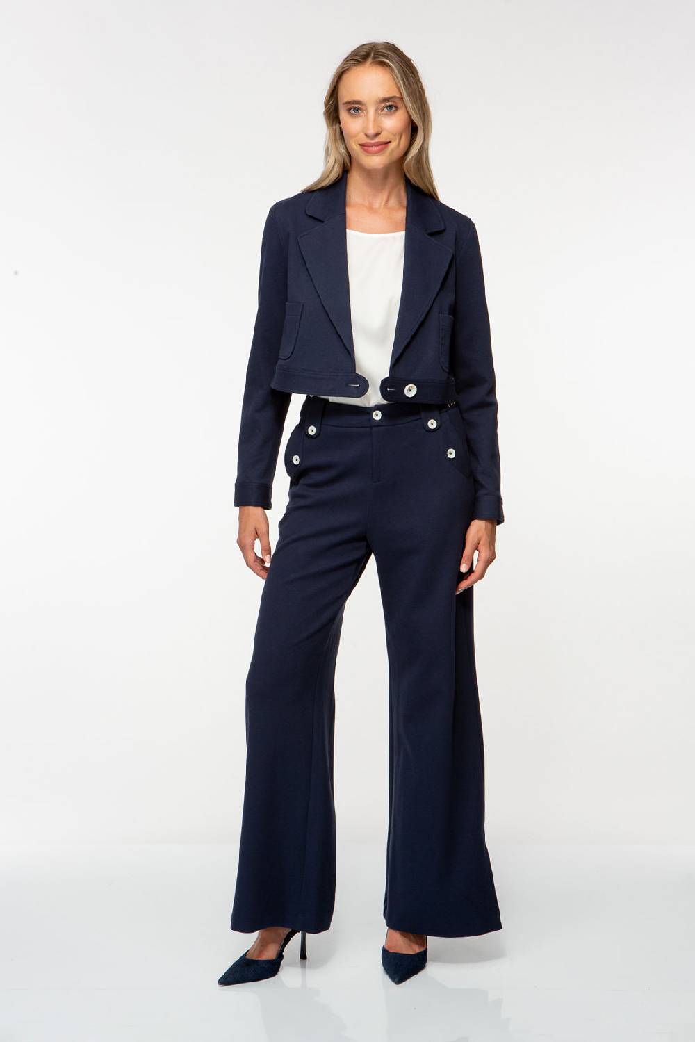 IVI GmbH SOLID JERSEY Verkürzter Blazer navy Bis zu 60% Rabatt