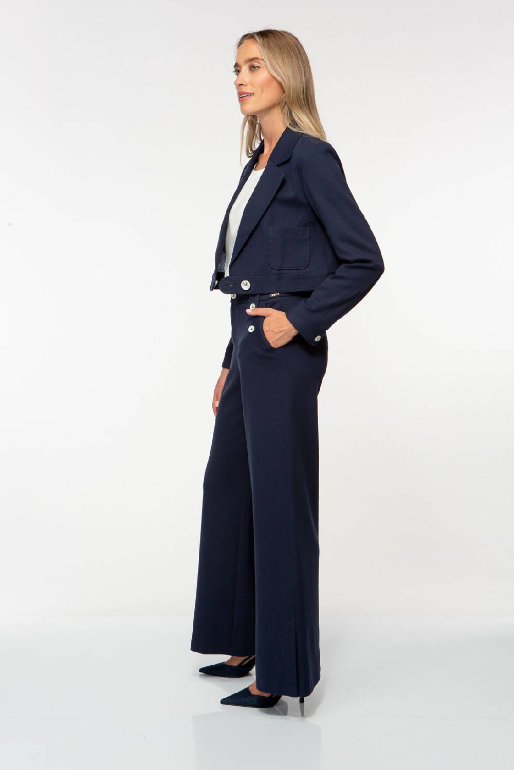 IVI GmbH SOLID JERSEY Verkürzter Blazer navy Bis zu 60% Rabatt