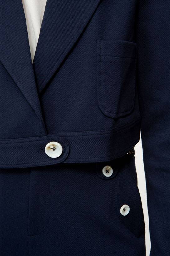 IVI GmbH SOLID JERSEY Verkürzter Blazer navy Bis zu 60% Rabatt