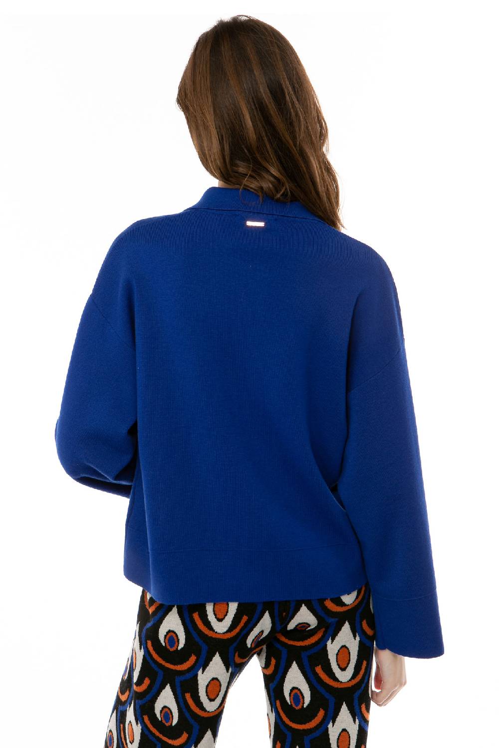 IVI GmbH SOLID KNIT Boxy Jacke royal blau Super Rabatt