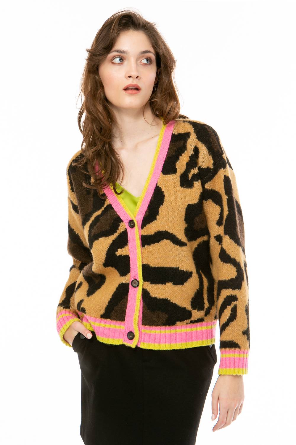 IVI GmbH BIG LEO Strickjacke braun Clearance-Verkauf