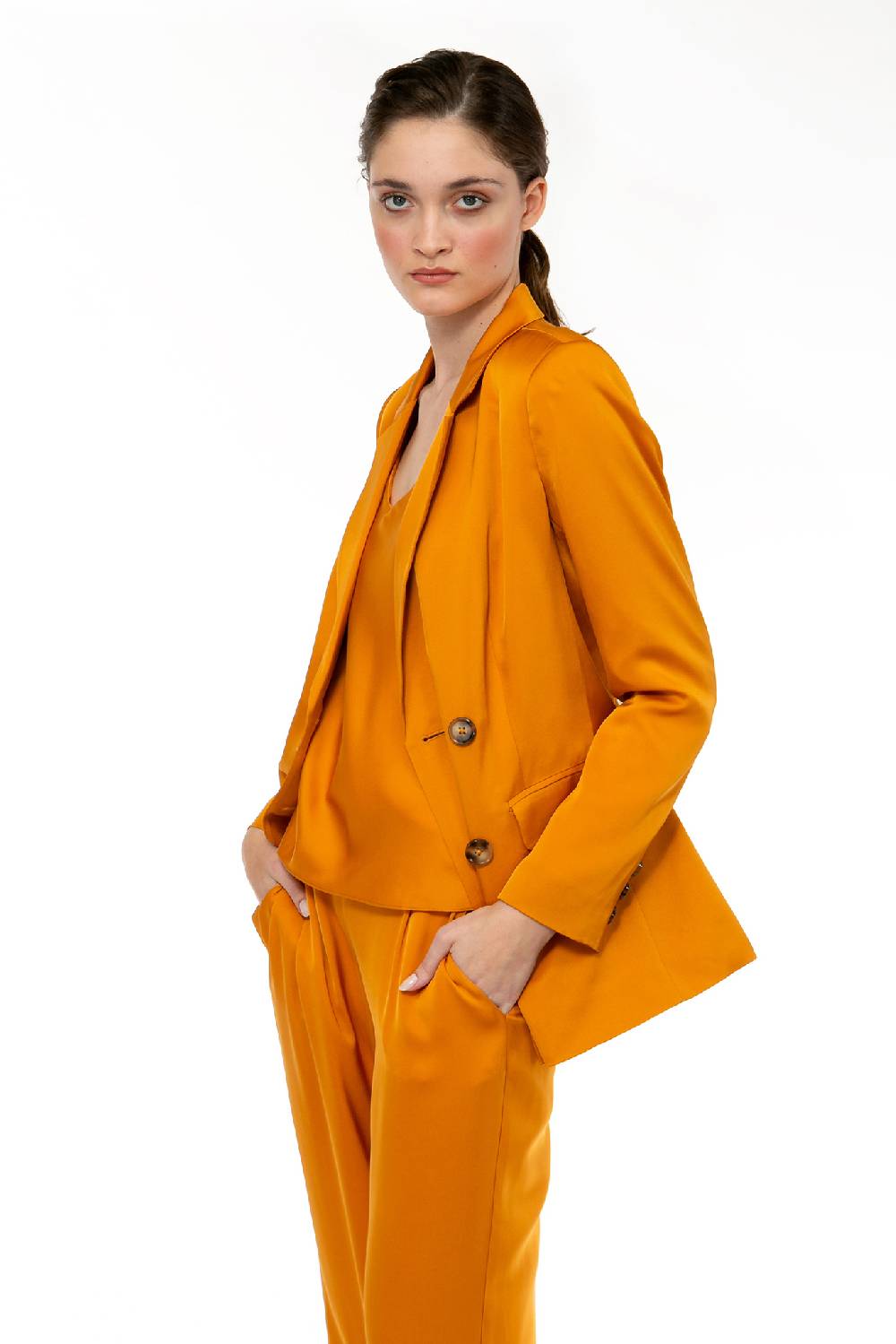 IVI GmbH SOLID SILK Blazer safran Online