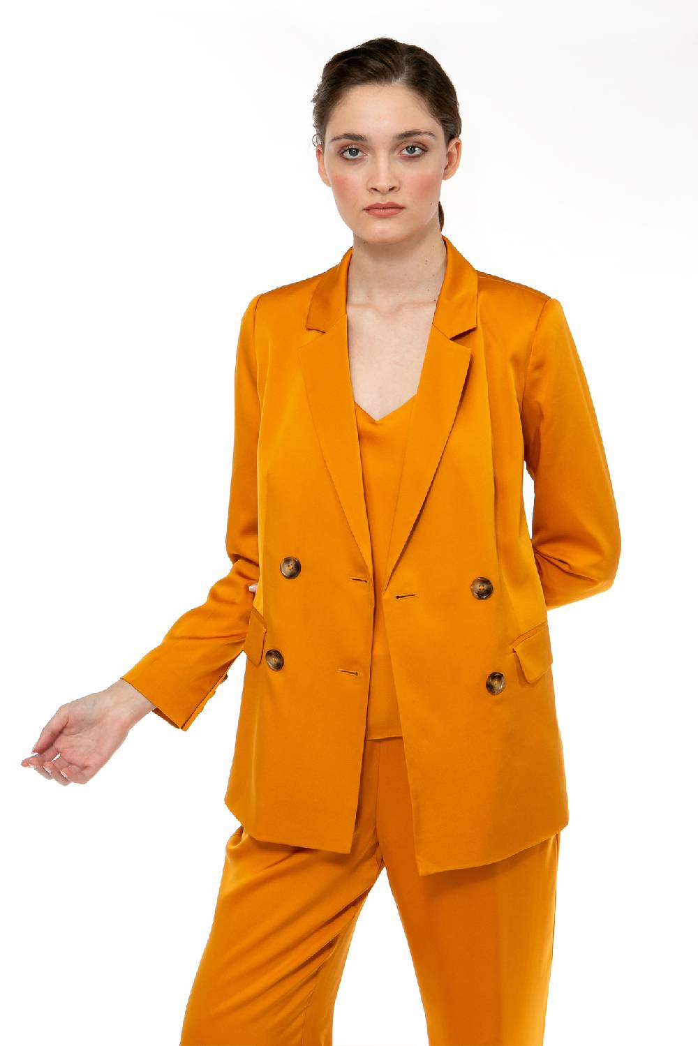 IVI GmbH SOLID SILK Blazer safran Online