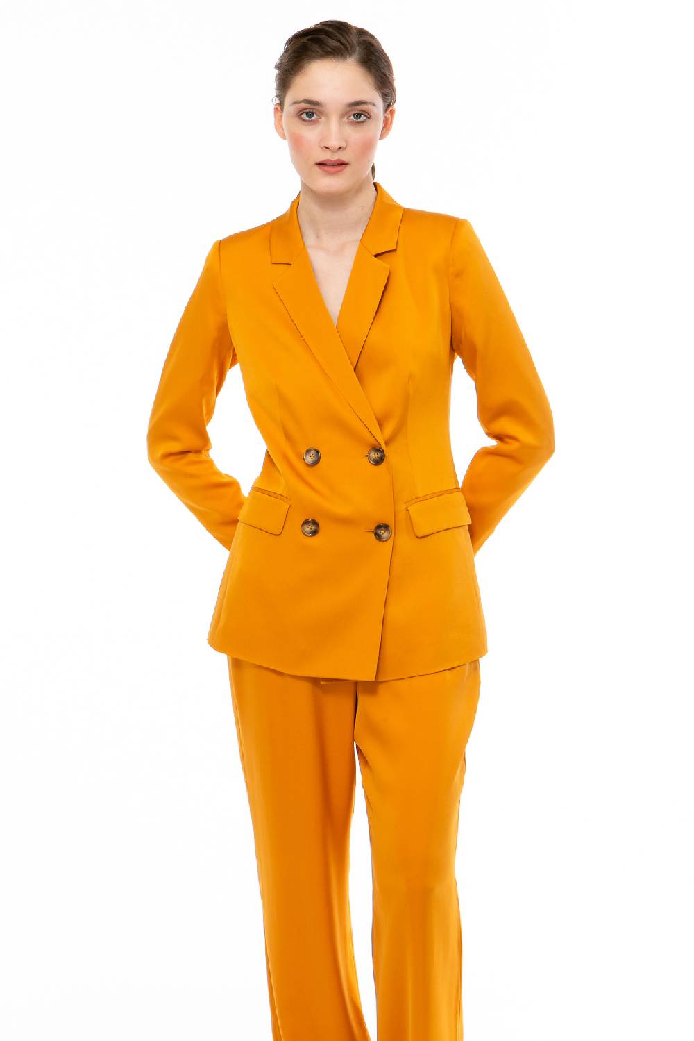 IVI GmbH SOLID SILK Blazer safran Online