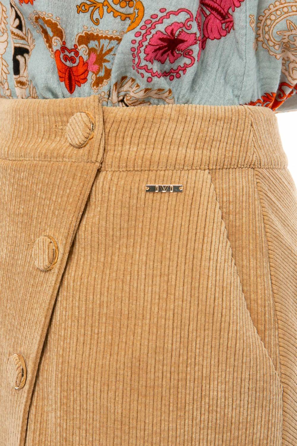 IVI GmbH CORDUROY Minirock camel Günstiger Verkauf
