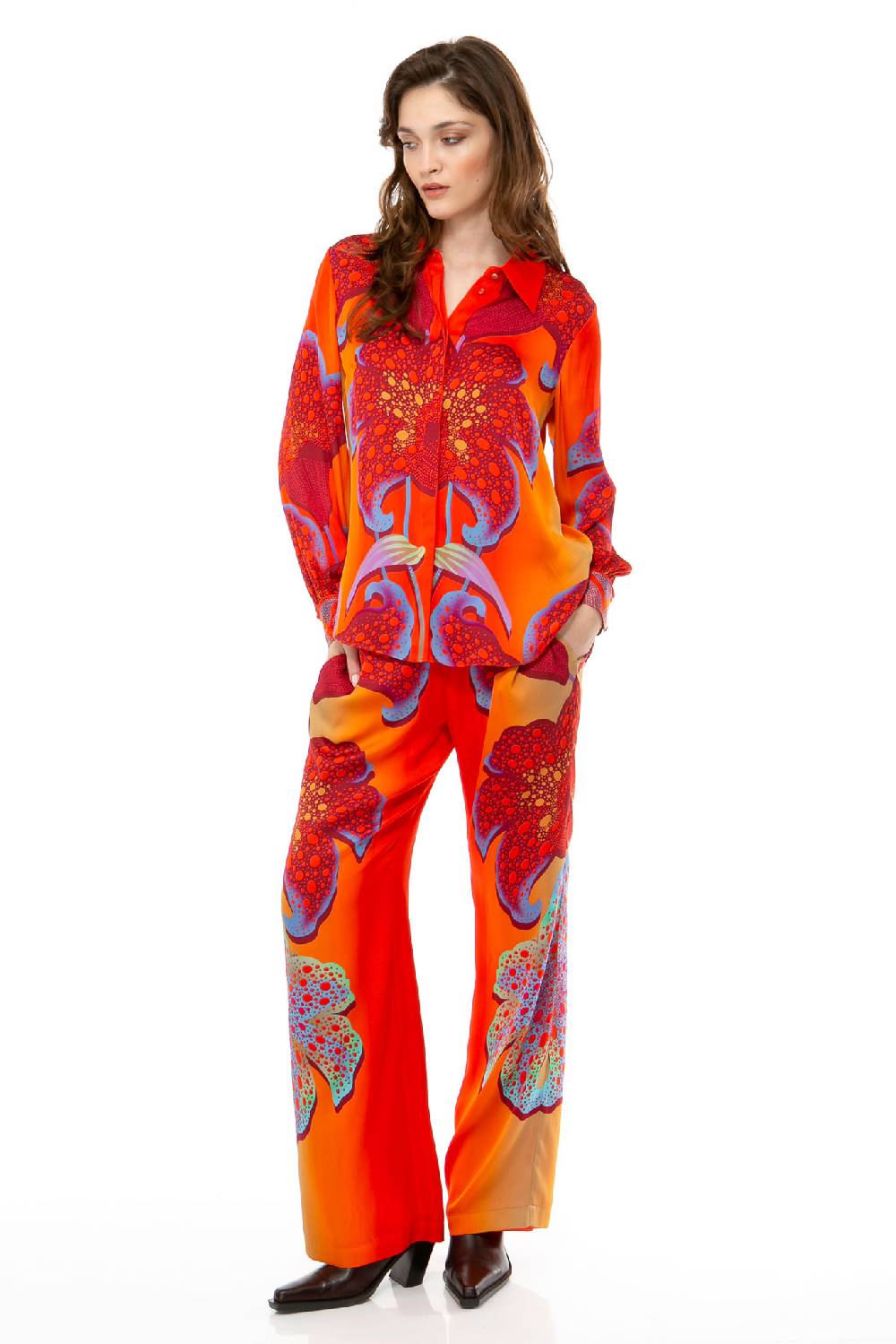 IVI GmbH PARADISE FLOWER Seidenhose lipstick Sonderangebot