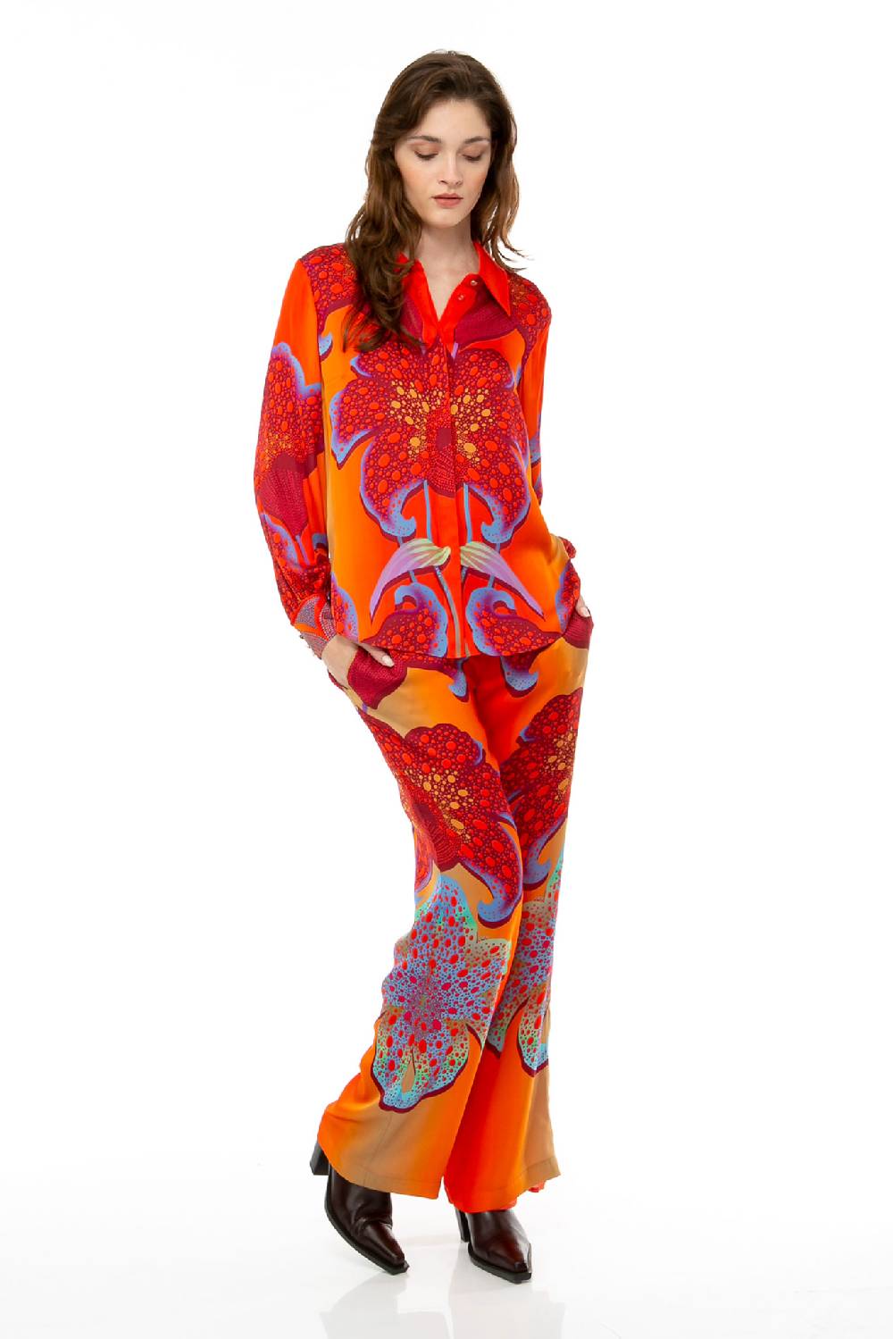 IVI GmbH PARADISE FLOWER Seidenhose lipstick Sonderangebot