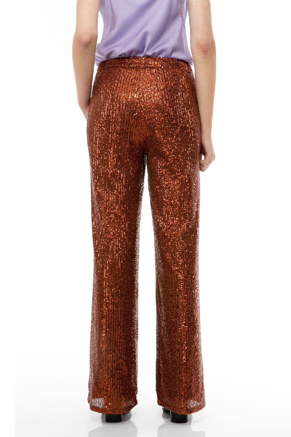 IVI GmbH SEQUINS Hose cognac Große Rabatte