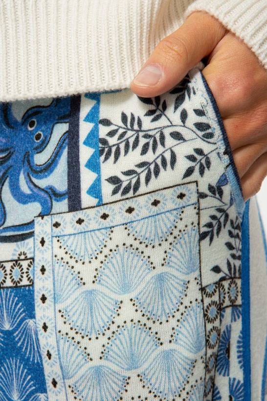 IVI GmbH ORIENTAL GARDEN Gestrickte Hose sky Sonderangebote