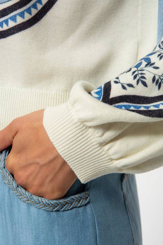 IVI GmbH ORIENTAL GARDEN Pullover sky Riesige Ersparnisse