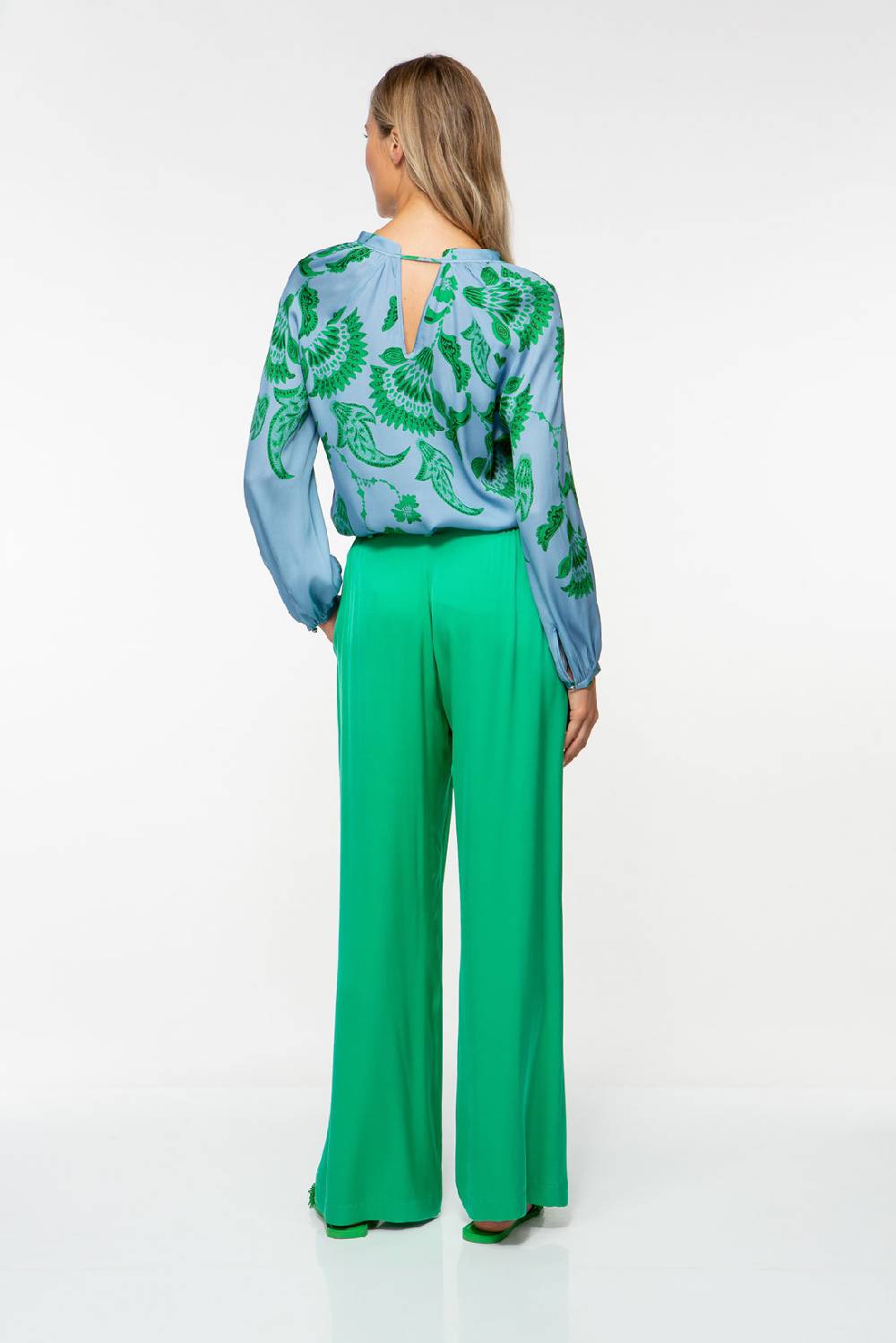 IVI GmbH CORAL FLOWER Seidenbluse mit Print ocean Vierteljährliche Förderung