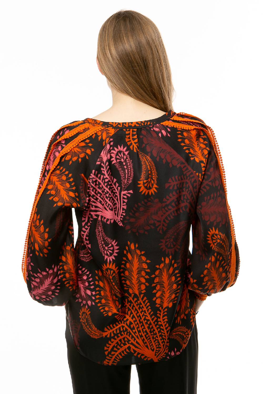 IVI GmbH WILD HERBS Bluse mit Stickdetails schwarz Outlet